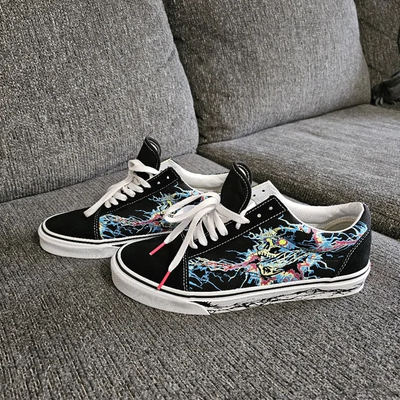 Vans Shoes Vans Old Skool Zap Low Glow In The Dark Skull House